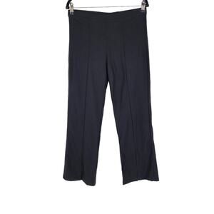 Clara Sun Woo Women's Black Elastic Waist Straight Trouser Pants Size 1X